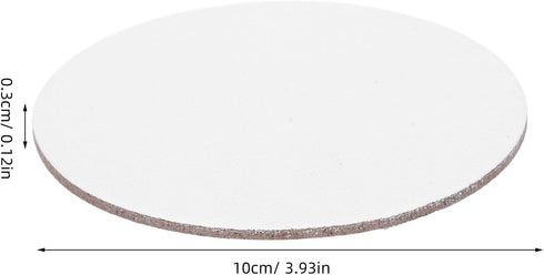 8PCS 10CM Round Canvas Drawing Board Premium Art Painting Board Artist Round Shape Canvas Board Oil Paint Canvas Sketchpad canvases for painting,a...