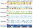 SAIEN Washi Masking Tape Set - 6 Rolls, Summer Designs & Japanese Traditional Patterns - Ideal for DIY Crafts & Gift Wrapping - 1.5cm x 7m Each (0...