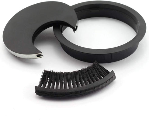 1pc 2-3/8 inch (60mm) Metal Desk Grommets with Brush Open for Managing and Hiding Wire Cord Cable Hole Cover Office PC Desk Cable Cord Organizer Z...