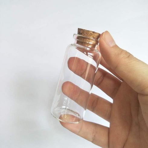 10pcs 30ml Cork Stopper Glass Bottle Vials Jars with Cork Wishing Bottle Wedding Favor 30x70mm...