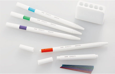 Mitsubishi Pencil M9EM4CL.NO1 EMOTT Pencil with Sharp Color Lead, 0.9, 4 Colors, No.1, Refreshing Color...