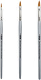 ZEM Brush Golden Taklon Cat's Tongue Brush Set...
