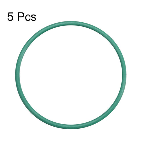 uxcell Fluorine Rubber O-Rings, 21mm OD 19mm ID 1mm Width FKM Seal Gasket for Machinery Plumbing, Green, Pack of 5...
