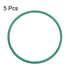 uxcell Fluorine Rubber O-Rings, 21mm OD 19mm ID 1mm Width FKM Seal Gasket for Machinery Plumbing, Green, Pack of 5...