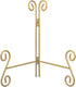 Gold Plate Stand, 6 Inch Decorative Plate Holder for Displaying Platters, Heavy-Duty Metal Easel Stand for Picture, Photo Frame, Plates, Books and...