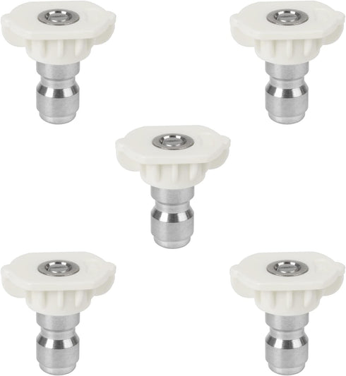 Larcele Pressure Washer Spray Nozzle Tip Set, Replacement Sprayer Nozzle Tips for Pressure Washers Accessories,1/4 Quick Connect, 4,500 PSI, 5 Pac...