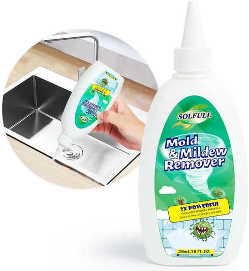 SOLFULL Home Black Stain Remover Gel Household Cleaner Gel for Bathroom Kitchen, Washing Machine, Refrigerator Strips, Grout Cleaner,Household Cle...