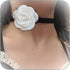Flower Choker Necklace for women Pearl Choker Necklace Camellia Flower Necklace Boho Flower Pearl Collar Choker Necklace Purple Pink Choker Neckla...