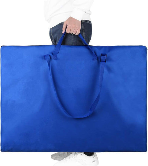 Large Size Art Portfolio Tote with Nylon Shoulder,24"X 36"Light Weight Waterproof Poster Board Storage Bag, Drawing Painting Sketch Bag for Studen...