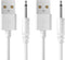 Bicmice 2.7Ft USB DC Charging Cable 2.5mm Fast Charger Replacement Cord - 2 Pack......
