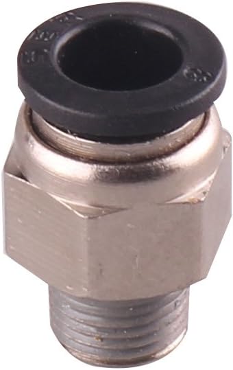 1/4 PT Male Thread 8mm Push in Joint Pneumatic Connector Quick Fittings 12 Pcs Ted Lele (8mm 1/4)...