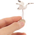 UKCOCO 4pcs Miniature Crane Statue Mini Ceramic Bird Figurine Fairy Garden Sculpture for Plant Pots Bonsai Micro Landscape Decoration...