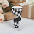 1.5" Black and White Checked Plaid Ribbon - Craig Bachman Black White Buffalo Checked Ribbon (RG0179902) 1.5" x 10 Yards...