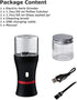 Spacenight Electric Herb Grinder, USB-Rechargeable, 2pcs 1.7oz Glass Herb Chamber - Ideal for Everyday Carry...