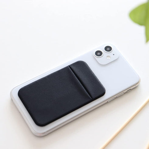 3Pack Adhesive Phone Pocket,Cell Phone Stick On Card Wallet,Credit Cards/ID Card Holder(Double Secure) with Self Sticker for Back of iPhone,Androi...