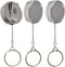 3Pack Retractable Keychain Heavy Duty Badge Reel with Strong Metal Chain for Lanyards for ID Badges and Badge Card Holder with Retractable Clip fo...