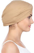 ® 3 Pieces Turbans for Women Soft Pre Tied Knot Fashion Pleated Cancer Turban Cap Chemo Headwrap Sleep Hat...