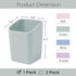 Y YOMA 1 Pack Pen Holder for Desk Cute Plastic Pencil Cup Pen Container Square Organizer Modern Aesthetic Design Desktop Storage Solution for Pens...