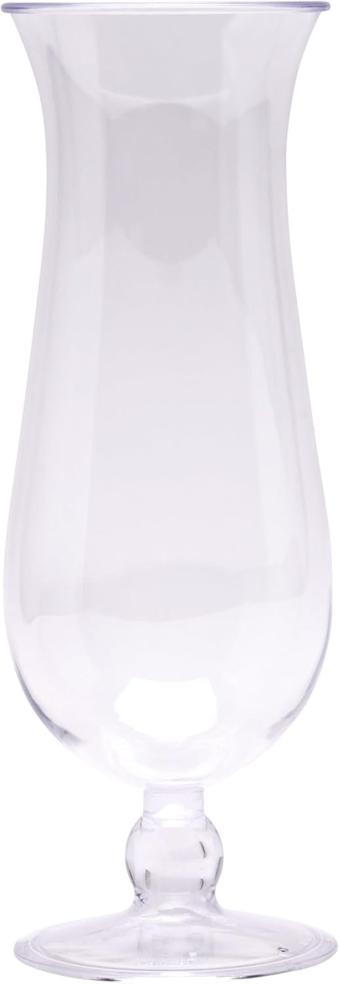 GET HUR-20-CL-EC Cheers - Break-Resistant Plastic Hurricane Glasses, 20 Ounce, 4 Pack, Clear...