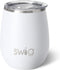 Swig Life 14oz Stemless Wine Cup, Insulated Wine Tumbler with Lid, Stainless Steel Travel Tumbler (White)...
