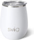 Swig Life 14oz Stemless Wine Cup, Insulated Wine Tumbler with Lid, Stainless Steel Travel Tumbler (White)...