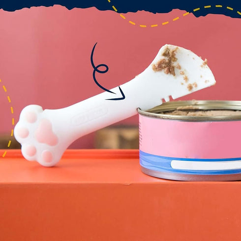 Small Spoon For Short Can, Cat Food Spoon, Wet Food Spoon For Dog Or Cat, Open Can With Spoon, Manual Can Opener(Gray Spoon)...