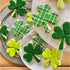 Clover Cookie Cutter Set, 4-Piece St. Patrick's Day Shamrock Cookie Cutter Set, Metal Irish Holiday Party Supplies 4'', 3.2'', 1.85'', 1.3'', Stai...