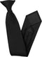 Men's Clip on Ties Pre-Tied Adjustable Neckties Solid Color Zipper Ties for Men Formal Business Graduation...