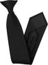Men's Clip on Ties Pre-Tied Adjustable Neckties Solid Color Zipper Ties for Men Formal Business Graduation...