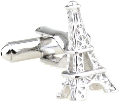 Eiffel Tower Pair France French Cufflinks Presentation Gift Box & Polishing Cloth...