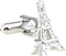 Eiffel Tower Pair France French Cufflinks Presentation Gift Box & Polishing Cloth...
