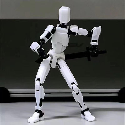 4PCS T13 Action Figure 3D Printed Multi-Jointed Movable,Dummy13 Action Figures,Lucky 13 Action Figures,Desktop Decorations for Action Figures for ...