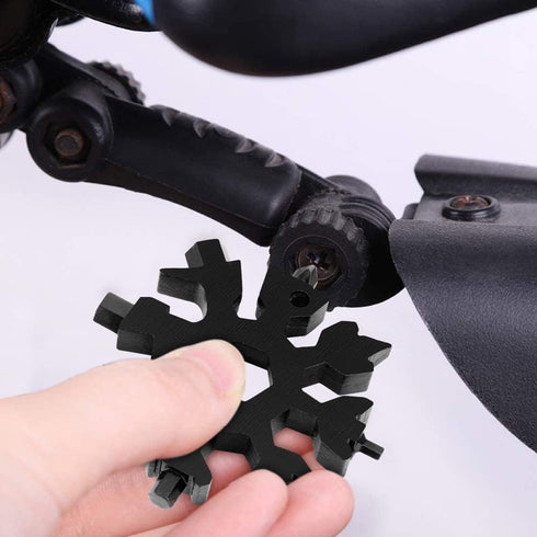 Desuccus 18-in-1 Snowflake Multi Tool, Stainless Steel Snowflake Bottle Opener/Flat Phillips Screwdriver Kit/Wrench, Durable and Portable to Take,...