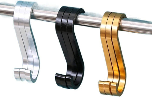 5 Pcs Black S-Shaped Hooks,Space Aluminum S Hook Multifunctional Hanging Hook Clasp Holder for Kitchen Bedroom Utility Hooks, Industrial Hooks Har...