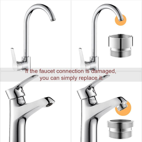 16 pcs Faucet Adapter Kit, CNYMANY Kitchen Aerator Adapter Set Male Female Sink Faucet Adapter Connecting Garden Hose Water Filter Standard Hose v...