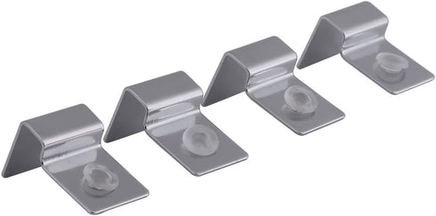 Pack of 4 Stainless Steel Aquarium Fish Tank Glass Cover Clip Support Holder for Protecting(12mm)...