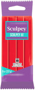 Sculpey III Polymer Oven-Bake Clay, Red Hot Red, Non Toxic, 8 oz. bar, great for modeling, sculpting, holiday, DIY, mixed media and school project...