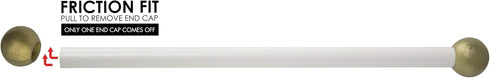Solus SCA-335WH 15" Aluminum Cross Arm Ladder Rest for Outdoor Lamp Posts and Poles, Easy to Mount, Maintenance Free and Weather Resistant, White ...