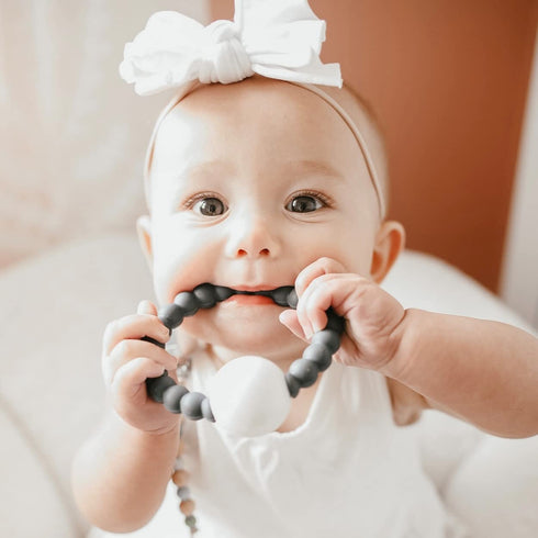 Ryan and Rose Cutie Teether Rattle (Charcoal)...
