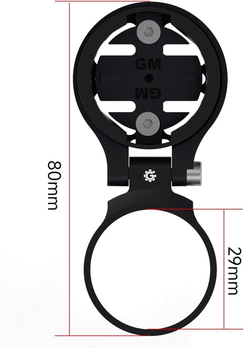 Bike Stem Top Cap Mount Adjustable - Out Front Combo Computer Mount Compatible with Wahoo Elemnt Garmin Edge Bryton Rider Stages Dash Hammerhead K...