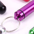 AKOAK 2 Pcs Colorful Round Aluminum Alloy Pill Bottle, Emergency Jar, Waterproof Outdoor Travel Portable Pill Bottle Key Chain (Purple)...