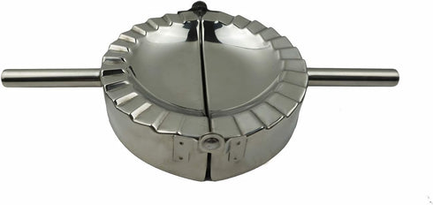 Stainless Steel Dumpling Maker, X-Large 5" Goya Empanada Press Mold, Ravioli Mould Crimper, Wraper Dough Cutter - for Pie Ravioli Chinese Dumpling...