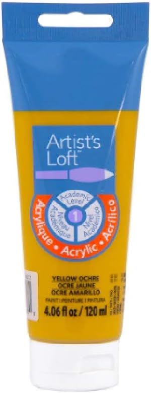 Artist's Loft Acrylic Paint, 4 oz (Yellow Ochre)...