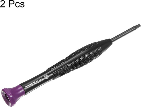2pcs Precision Torx Screwdriver T8 Star Head Swivel Lid Non-slip Plastic Handle for Phone Watch Eyeglasses Electronics Repair...