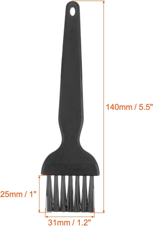 uxcell 4 Pcs Anti Static ESD Brush Plastic Handle Nylon Lab Cleaning Brushes for Electronics Keyboard PCB BGA Repair Soldering, 25x31mm Bristles...