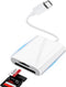 USB C SD TF Card Reader 2in 1 High Speed High Capacity No Need to Download App Support Transfer Video, Picture, File Micro SD Card Reader Compatib...
