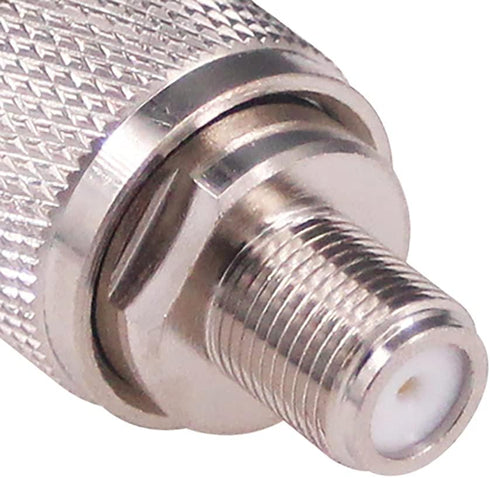 2pcs N to F Coax Adapter N Type Male to F Type Female RF Coaxial Connector for Antenna Router Booster Systems(F112-2)...