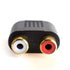 ANDTOBO 3.5 mm TRS to Dual RCA F (2-Pack), 3.5mm Stereo Male to Dual RCA Female Audio Breakout Adapter...