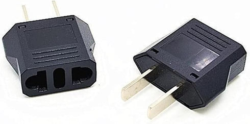 US Plug Adapter, EU AU CN to US America Travel Plug Adapter AC Outlet Power Converter(2 Pack)...