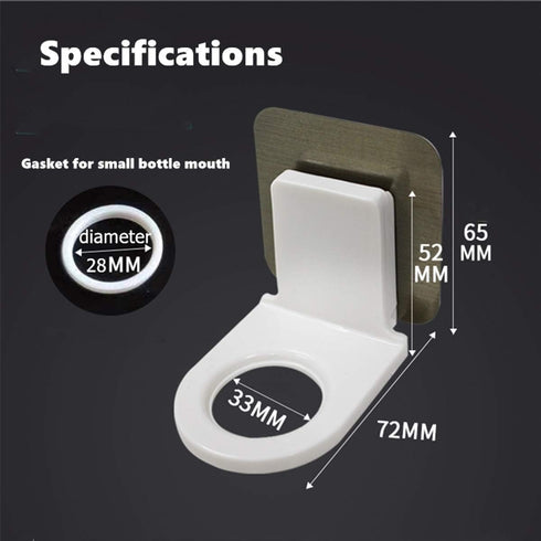 Shower Gel Bottle Rack Hook Bracket Bathroom Wall Magic Paste Shampoo Suction Wall Type Seamless Hook 3 Pack...
